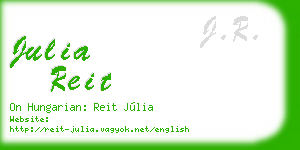 julia reit business card